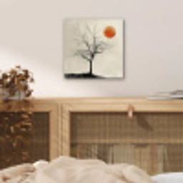 Boom - Zon - Modern - Landschap aluminium wit klein -sfeer3