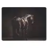 Krachtig - Paard - Donker muismat rubber klein -3d