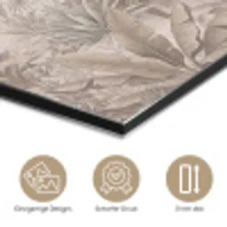 Jungle - Tropisch - Natuur -Vintage - Beige aluminium wit klein -closeup_DE