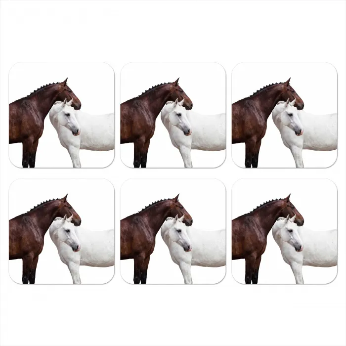 Paard - Modern - Balans onderzetter kurk middel -3d