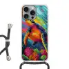 Koraal - Schildpad - Abstract - Water Hoesje iPhone 16 Pro Max met koord klein -3d
