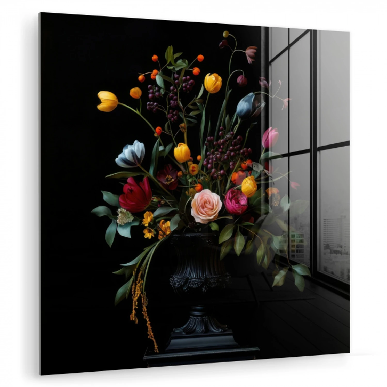 Klassiek - Vaas - Boeket - Bloemen plexiglas 5mm klein -zzzproduct_nieuw