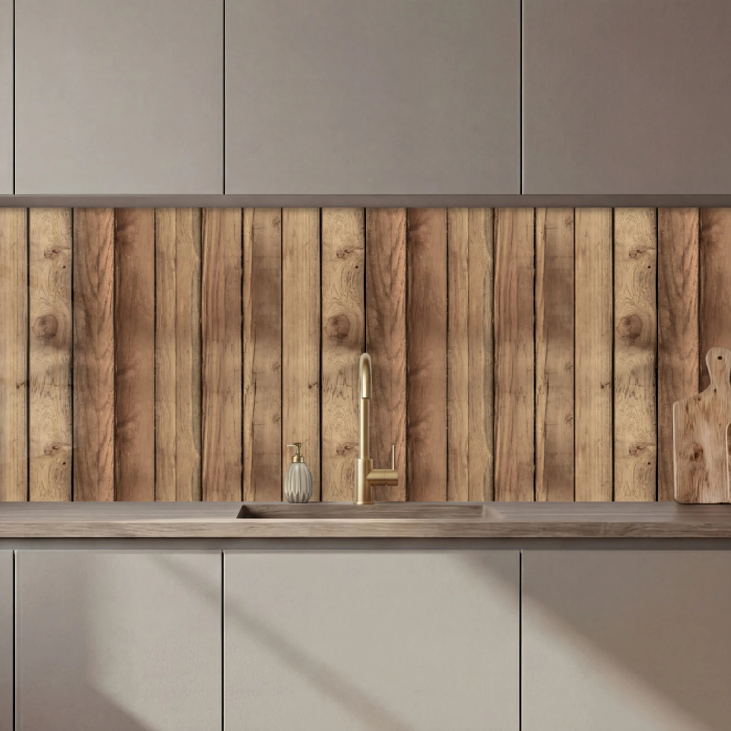 Hout - Brocante - Patronen keuken achterwand 2 middel 871 zz_3dshopping