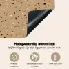 Terrazzo - Patroon - Beige Inductie beschemer met haakjes klein 777 -ky-onderkant-nl