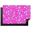 Stippen - Mint - Neon - Fuchsia Inductie beschermer vinyl 3mm klein 276 -3d