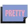 Pretty - Roze - Blauw - Golvend Inductie beschermer vinyl 3mm klein -3d