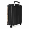 Terrazzo patroon kleurrijk bruin NBS - Handbagage koffer - Volwassenen Unisex middel -achterkant