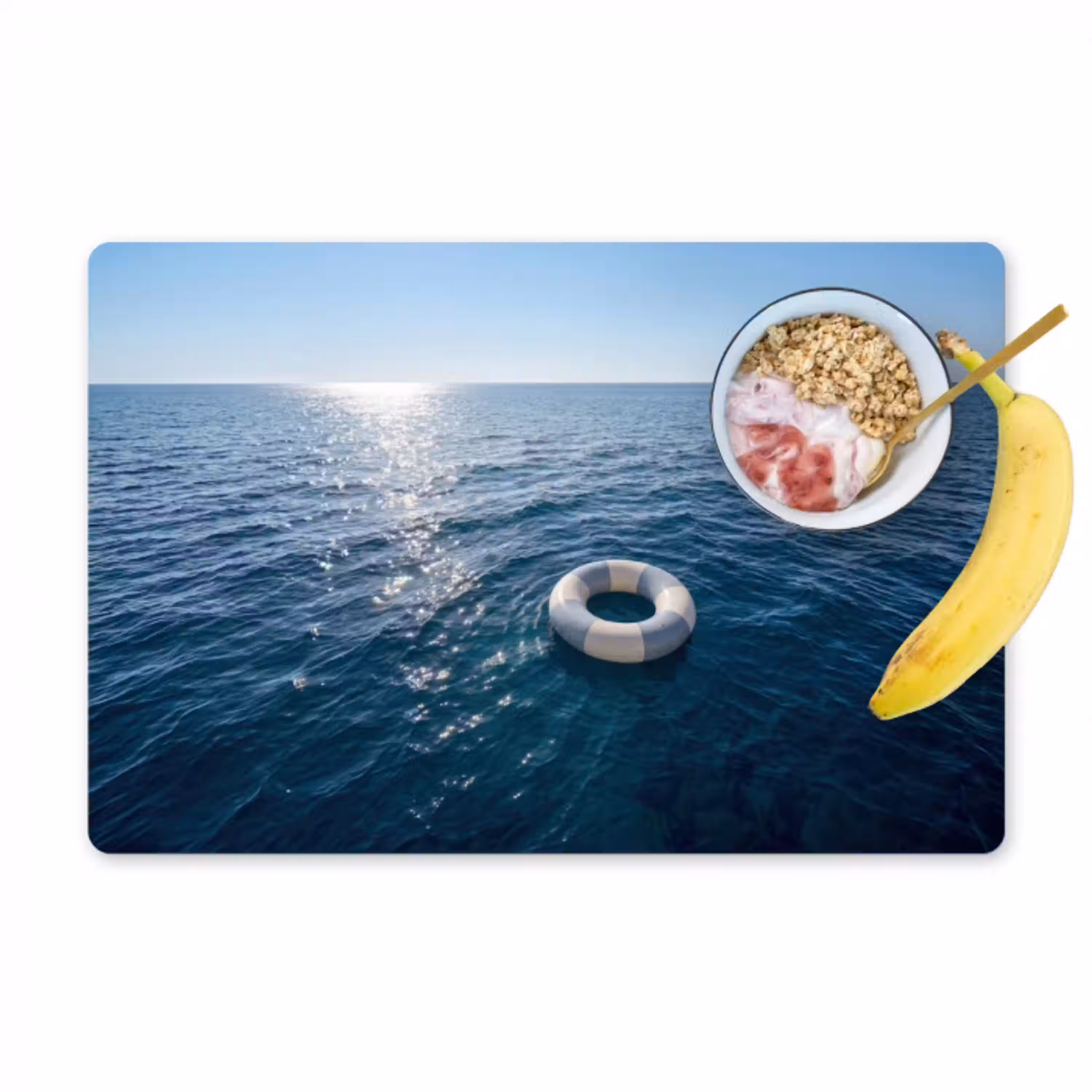 Oceaan - Zwemband - Horizon Placemat vinyl groot -zzzproduct_Kitchenyeah-website