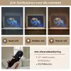 Octopus - Stippen - Blauw - Zee Light Box met batterij (Wandlamp) middel -USP_lichtkleurNL
