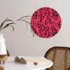 Roze - Slang - Motief Wandcirkel plexiglas klein 852 -sfeer4