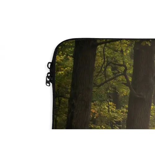 Zonlicht - Bospad - Bomen laptophoes neopreen klein -detail
