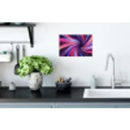Abstract - Swirl - Futuristic - Neon Muursticker klein -keuken