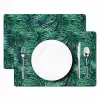 Blauw - Palmbladeren - Afsnijding Placemat vinyl groot 368 -zzsfeer2_Kitchenyeah-website