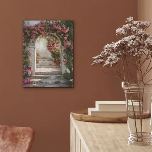 Doorkijk - Rozen - Vintage - Poort PET vilt klein -sfeer4