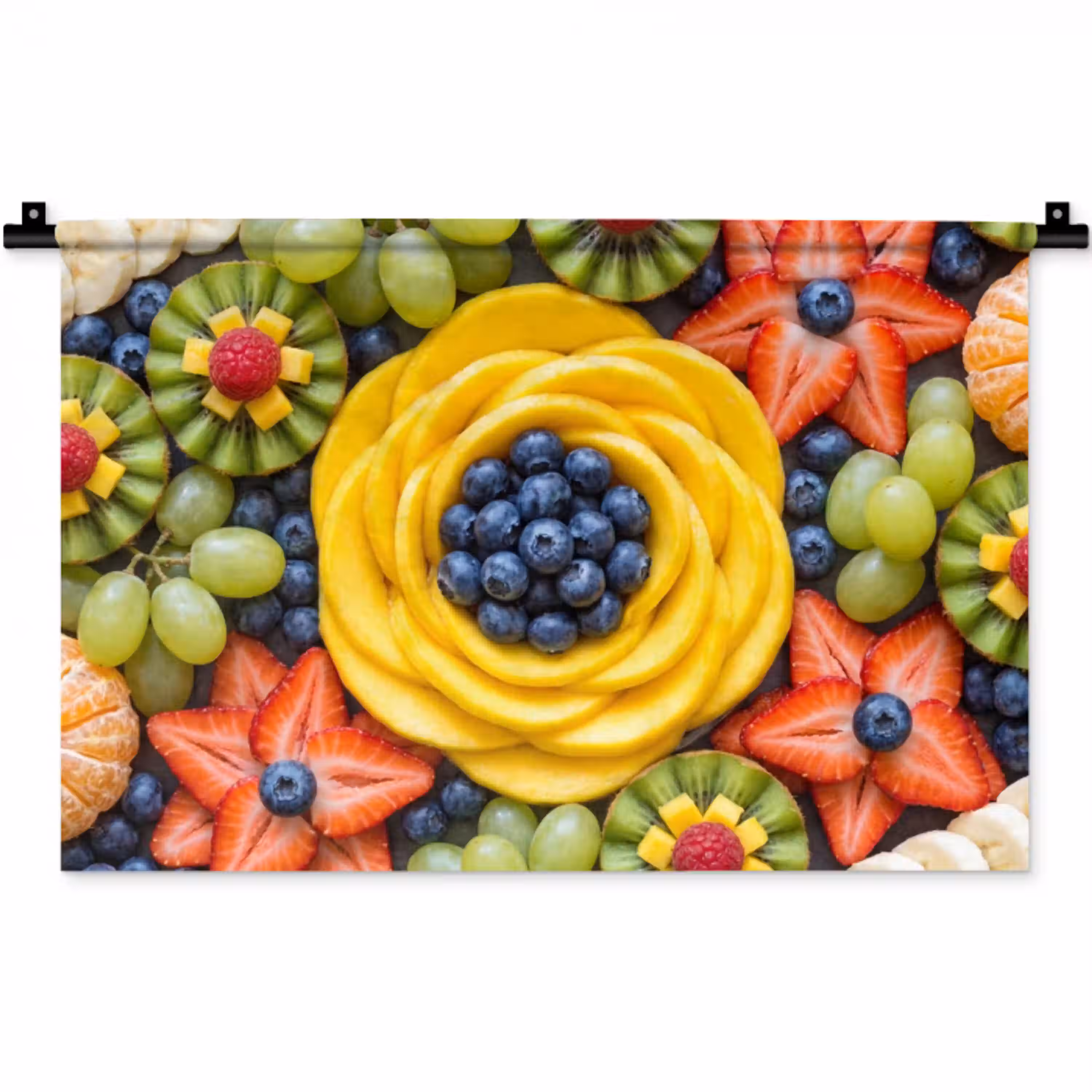 Fruit - Arrangement - Gezond - Kleurrijk - Eten Wandkleed katoen klein -zz3d