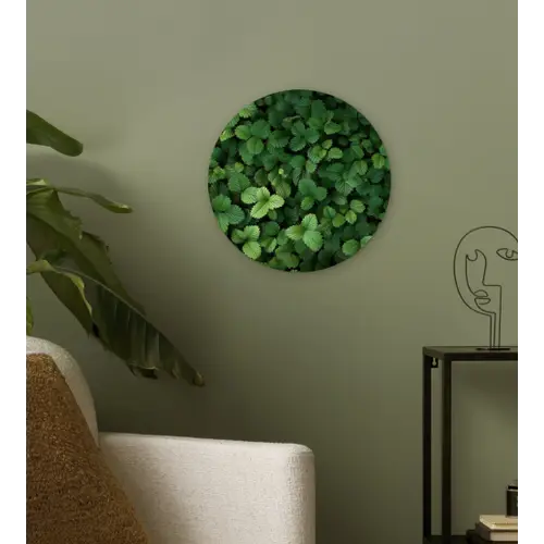 Groen - Bladeren - Kartel - Zonlicht Wandcirkel plexiglas klein -sfeer3