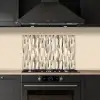 Abstract - Patroon - Kwaststreken keuken achterwand spatscherm klein 900 -sfeer1