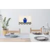 Vaas - Blauw - Geblokt - Modern Muursticker klein -eettafel