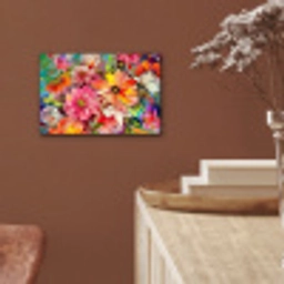 Bloemen - Kunst - Schilderij - Botanisch aluminium wit klein -sfeer4