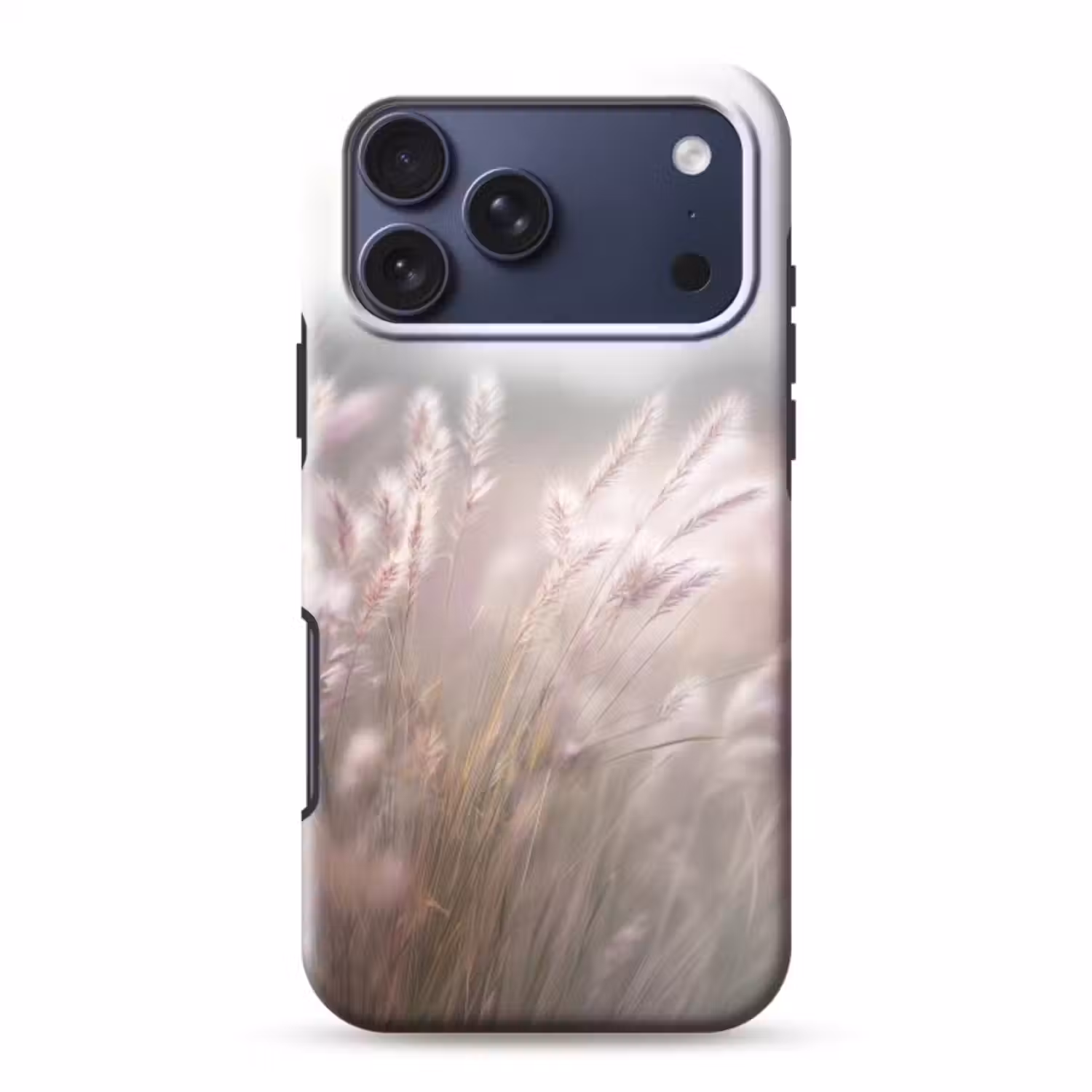 Telefoonhoesje Toughcase - Graspluimen - Wind - Beige - Mistig