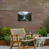 Waterval - Bomen - Bergen Tuinposter op houten frame 2 cm dik klein -sfeer3