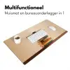 Boeken - Toren - Koffie - Beige Muismat XXL klein -sfeer4