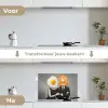 Ontbijt - Koppel - Ei - Brood keuken achterwand spatscherm klein -voor_na_NL