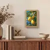 Citroenen - Bladeren - Blauwe lucht Light Box met kabel (Tafellamp) klein -sfeer2