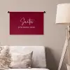 Santa - Wine - Rood - Kerst - Kerstman Wandkleed katoen klein -sfeer4