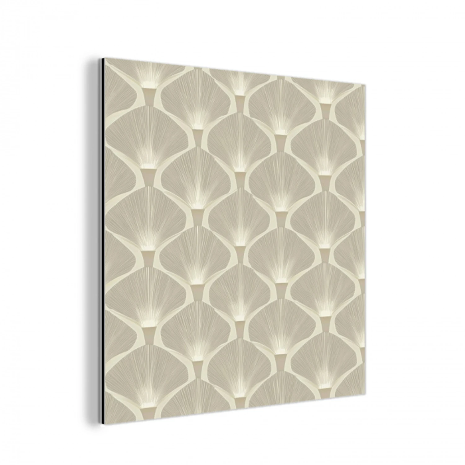 Paneel - Ginkgo - Zand aluminium wit klein 46 -3d