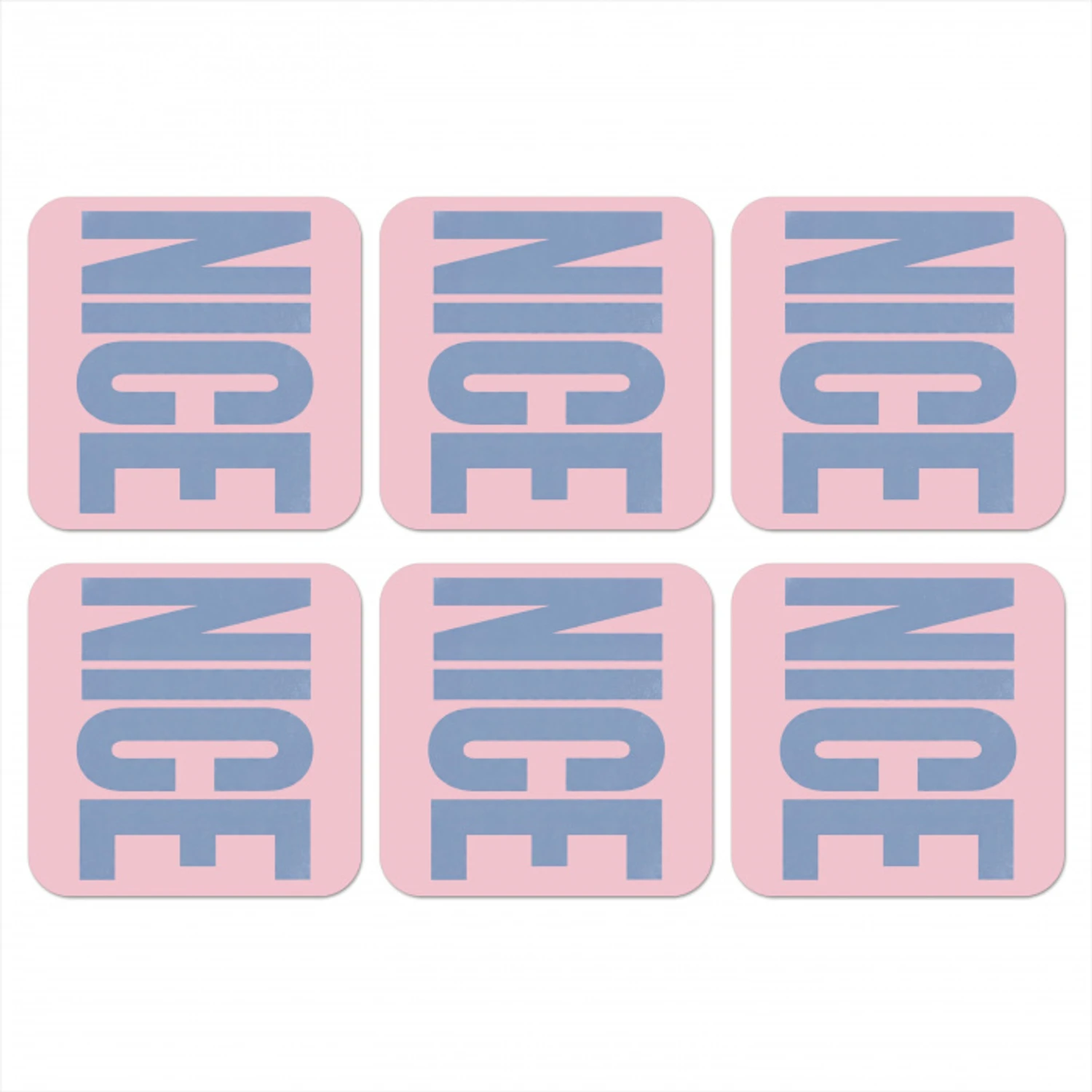 Nice - Paars - Roze onderzetter kurk middel -3d