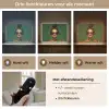Vrouw - Groen - Modern - Bril - Abstract Light Box met batterij (Wandlamp) middel -USP_lichtkleurNL