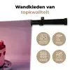 Taart - Hart - Roze Wandkleed katoen klein -sfeer2