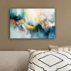 Abstract - Kunst - Gold - Blauw canvas 2cm klein -sfeer3