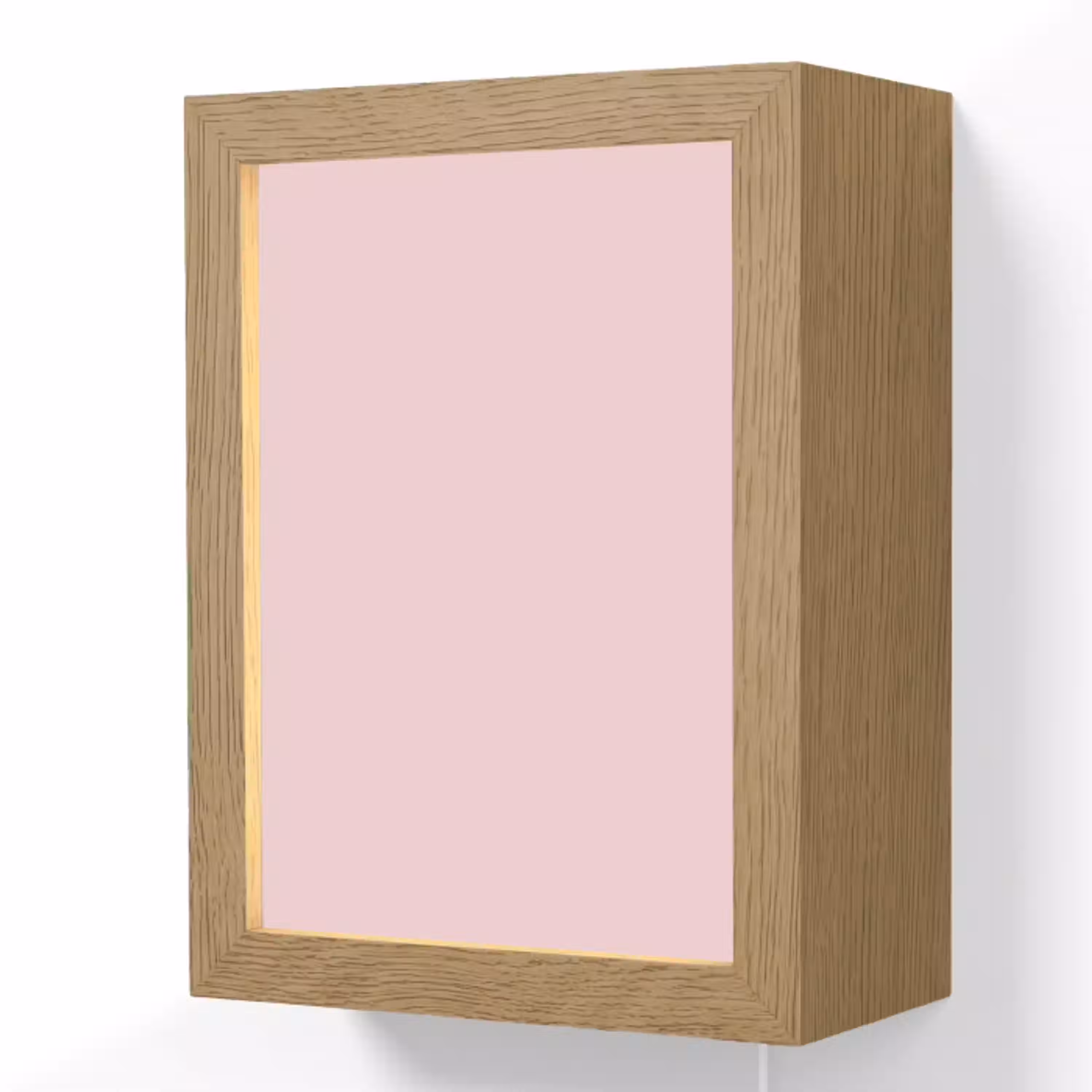 Blush - Pink - Roze Light Box met kabel (Wandlamp) klein 929 -3d