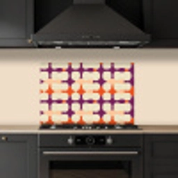 Modern - Patroon - Kleurrijk keuken achterwand spatscherm klein 900 -sfeer1