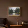 Sparrenbos - Weg - Bergen - Sneeuw Light Box met batterij (Wandlamp) middel -sfeer4