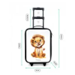 Baby leeuw Kinderkoffer - Zwart klein -productfoto_formaten