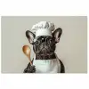 Bril - Hond - Kok poster papier klein -3d