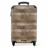 Verweerde houten planken met grillige noesten NBS - Handbagage koffer - Volwassenen Unisex middel -productfoto_recht