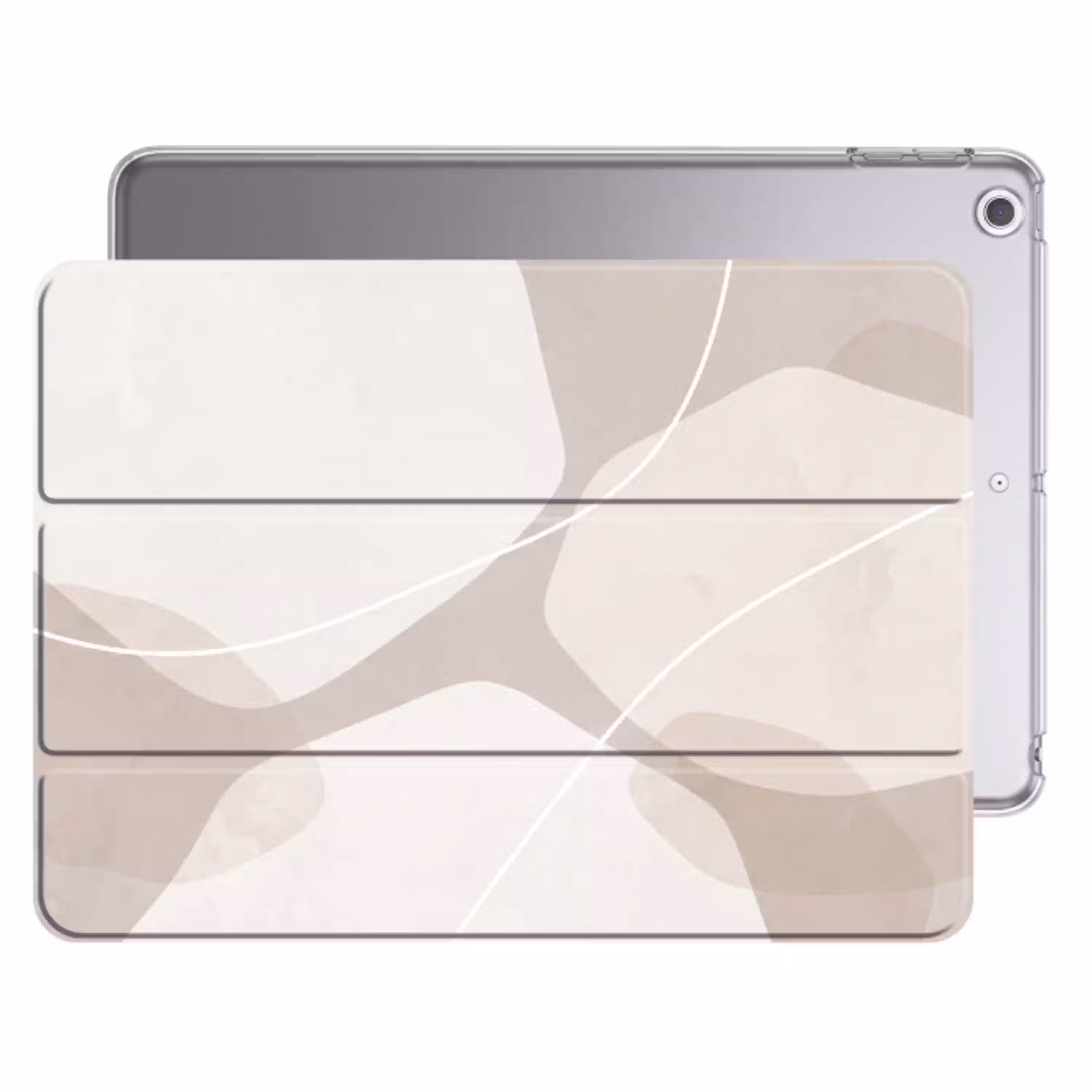 Abstract - Vormen - Beige Apple iPad 2017 middel -threedimensional_3d_global