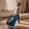 Dinosaurus en draak in vurige junglevallei Kinderkoffer - Blauw klein -sfeer1