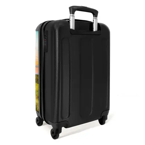 Vuurtoren bij zonsondergang NBS - Handbagage koffer - Kinderen Unisex middel -achterkant