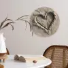 Hartvorm - Getekend - Beige - Zand Wandcirkel plexiglas klein -sfeer4