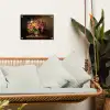 Kleuren - Boeket - Vaas - Hout tuinposter los doek klein -sfeer7