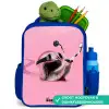 Escar-Go - Roze Kinderrugzak - Blauw middel -inhoud_NL