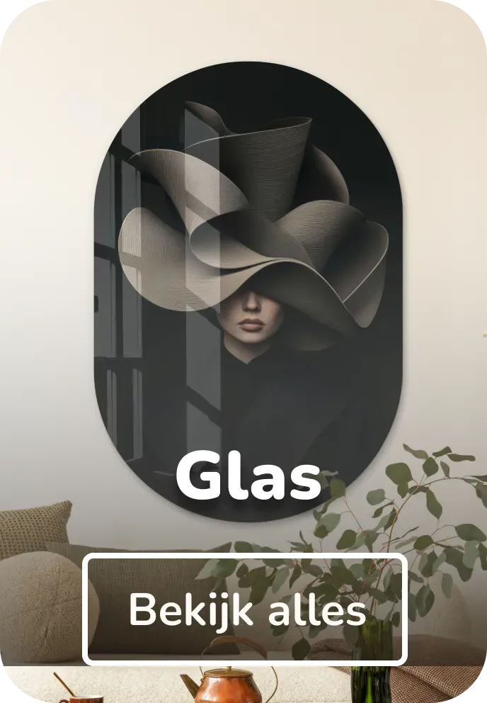Muurovaal glas