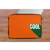 Cool - Oranje - Groen laptophoes neopreen klein -tafel