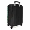 Marmer - Diepgroen Marmerlandschap NBS - Handbagage koffer - Kinderen Unisex middel -achterkant