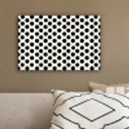 Klassiek - Stippen - Zwart canvas 2cm klein 34 -sfeer3